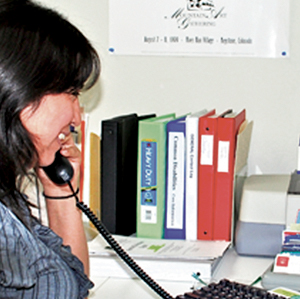 Ana, a Matrix Parent Advisor, on a Helpline call