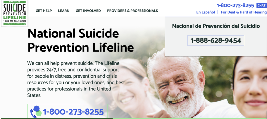 The National Suicide Prevention Lifeline Network