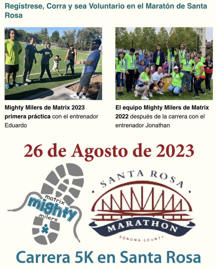 Carrera de Mighty Milers la próxima semana. Únete a nosotros el 26 de agosto