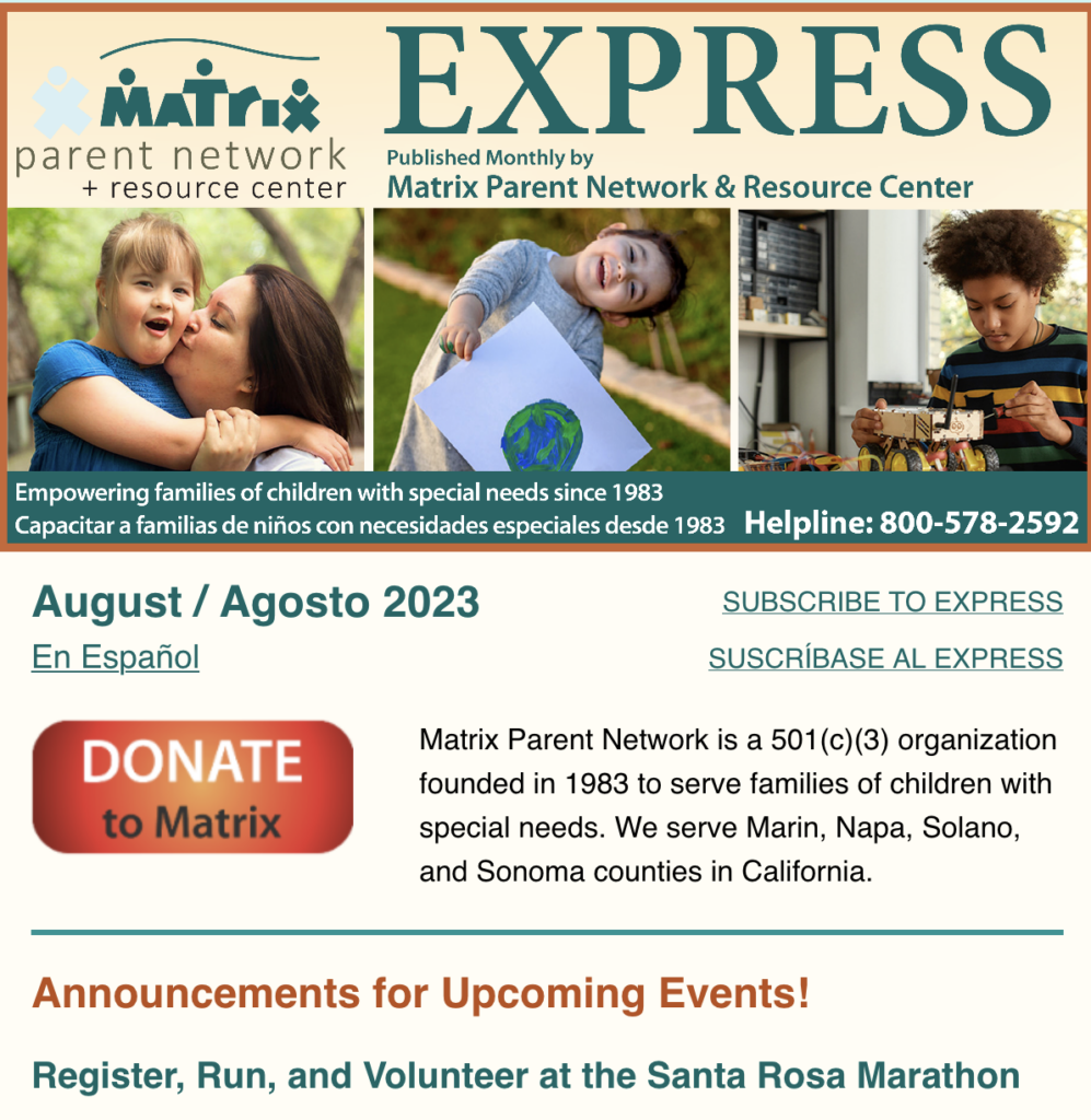 Matrix 2023 August Express masthead