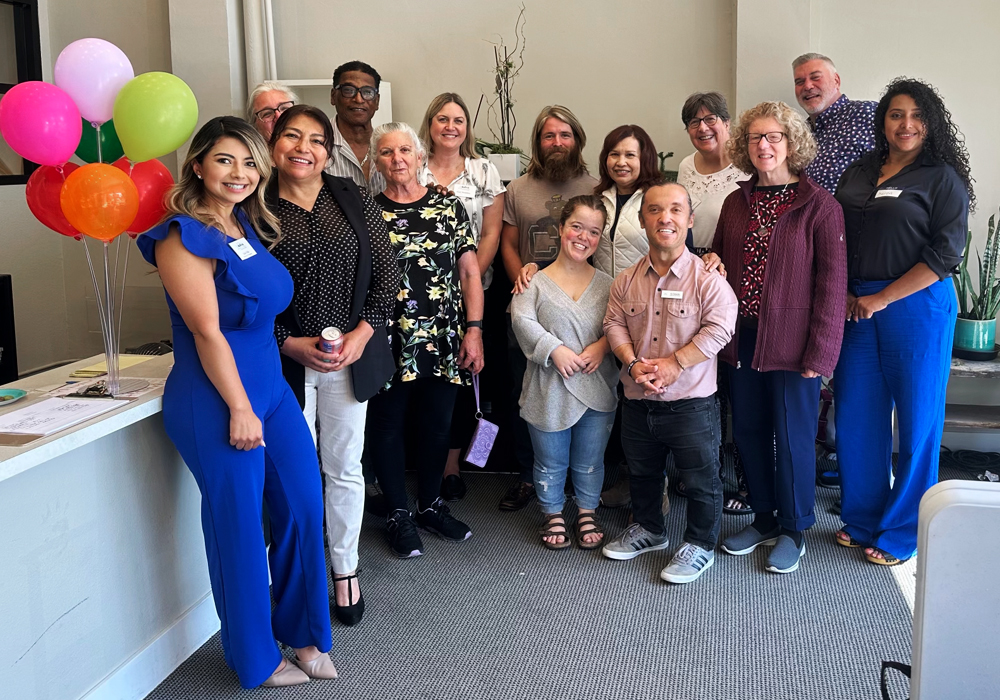 a group photo of Matrix Parent Network staff and Marin Center for Independent Living staff.