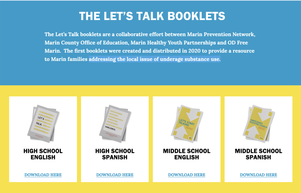 The Let’s Talk booklets