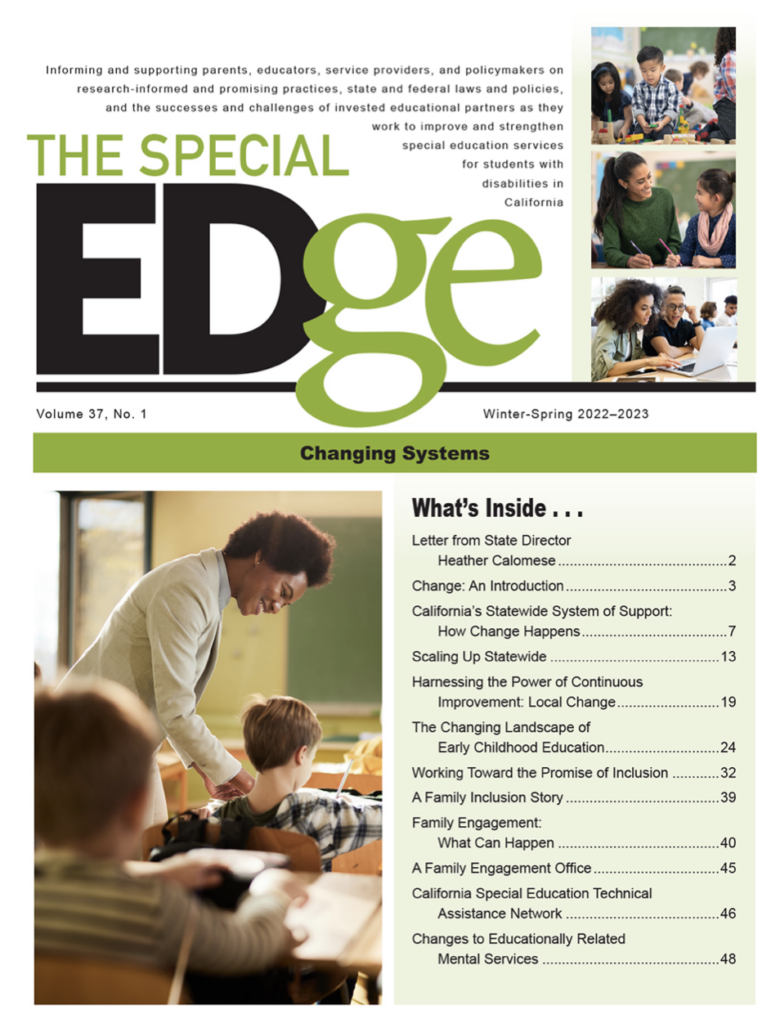 The Special EDge Newsletter: Winter/Spring 2023 - Supporting Inclusive Practices
