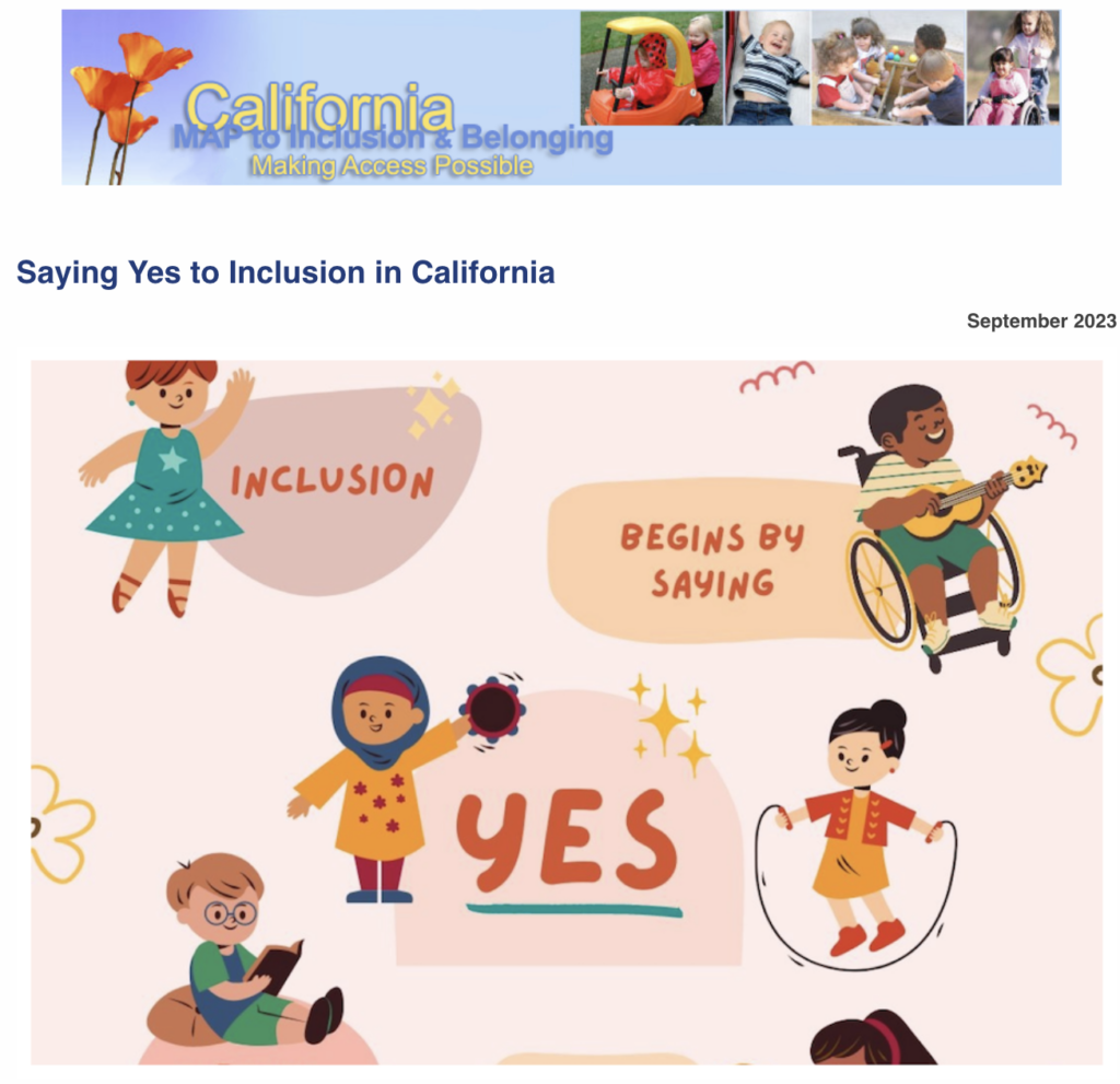 California MAP to Inclusion & Belonging (Making Access Possible)