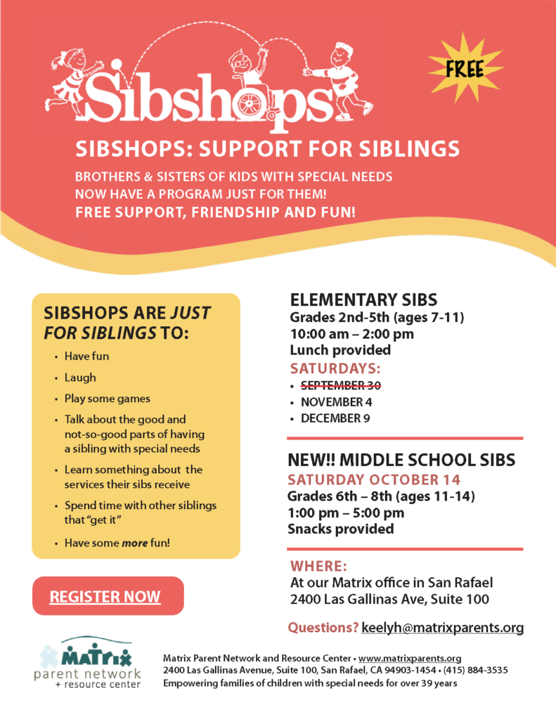 REvised image of Sibshops flyer