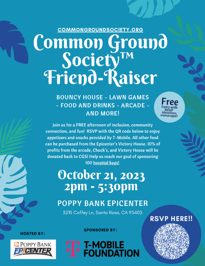 Common Ground Society™ Friend-Raiser flyer