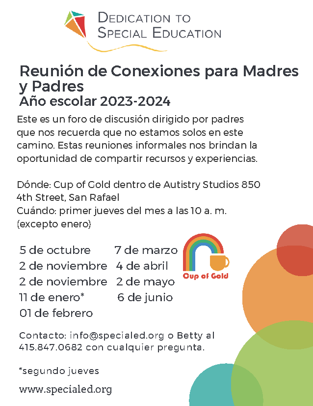 Reunión de Conexiones para Madres y Padres • Año escolar 2023-2024