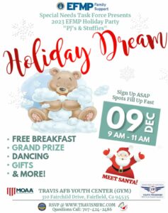 Special Needs Task Force Presents 2023 EFMP (Exceptional Family Member Program) Holiday Dream flyer image