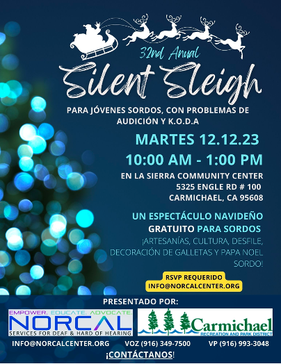 Silent Sleigh event flyer