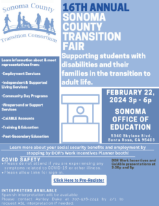 event flyer image for the 16th Annual Sonoma County Transition Fair
