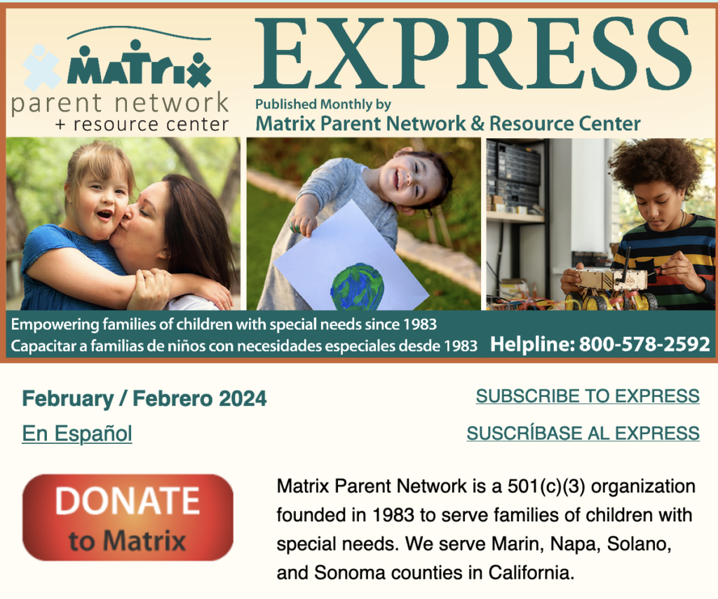 Matrix 2024 February Express masthead