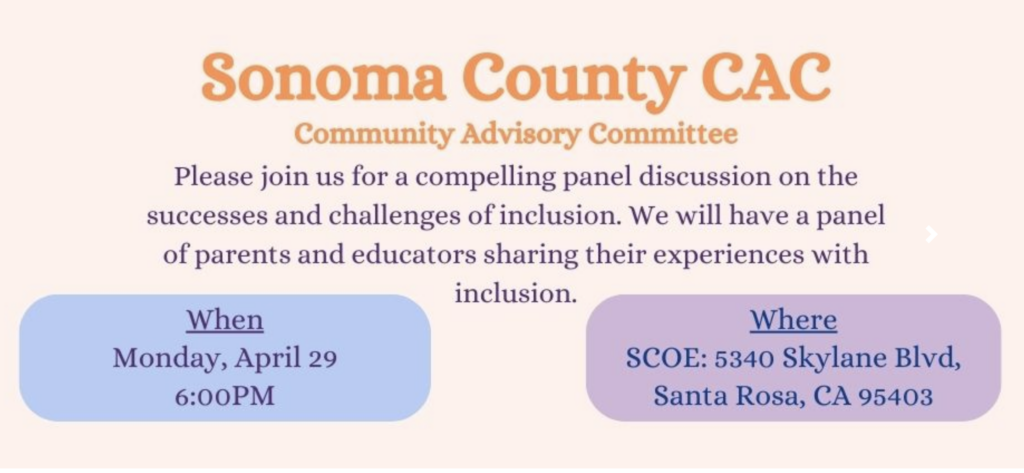 Sonoma Count y CAC Panel discussion on the successes and challenges of inclusion